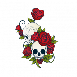 LimbSpot Skull & Roses 70 x 98mm